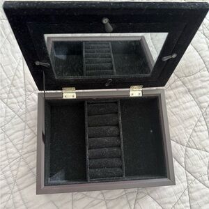Jewelry box with mirror and photo frame